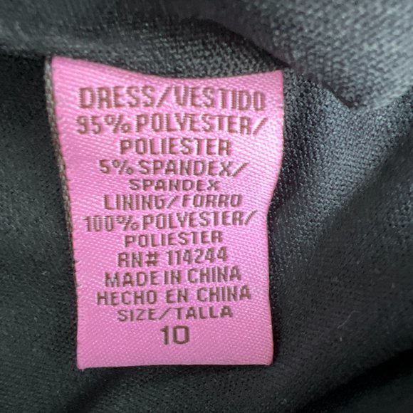 Eliza J New York Sleeveless Back Zip Knee Length Dress Black Size 10 - Picture 8 of 9